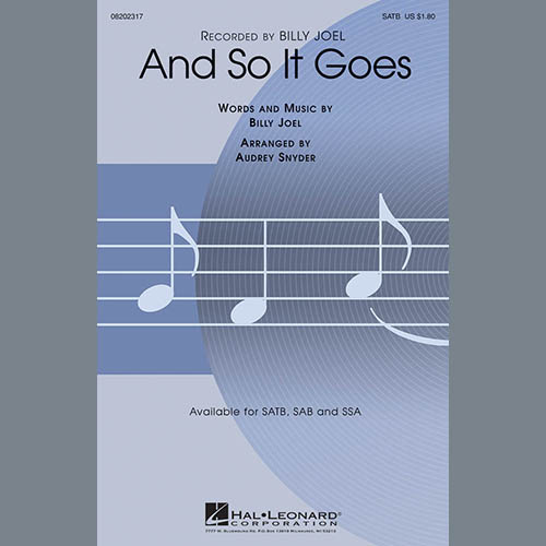 Easily Download Billy Joel Printable PDF piano music notes, guitar tabs for  SSA Choir. Transpose or transcribe this score in no time - Learn how to play song progression.