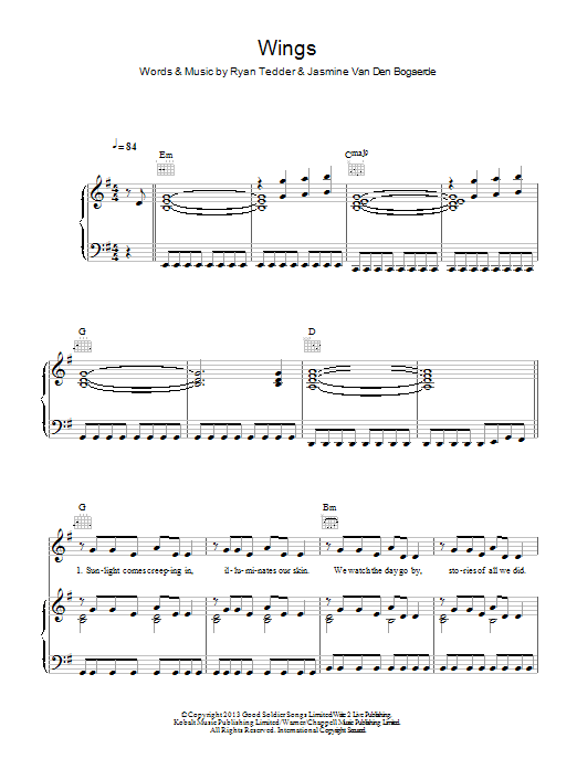 Birdy Wings sheet music notes and chords arranged for Easy Piano