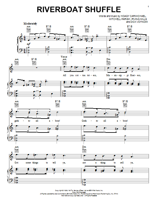 Bix Beiderbecke Riverboat Shuffle sheet music notes and chords arranged for Trumpet Transcription