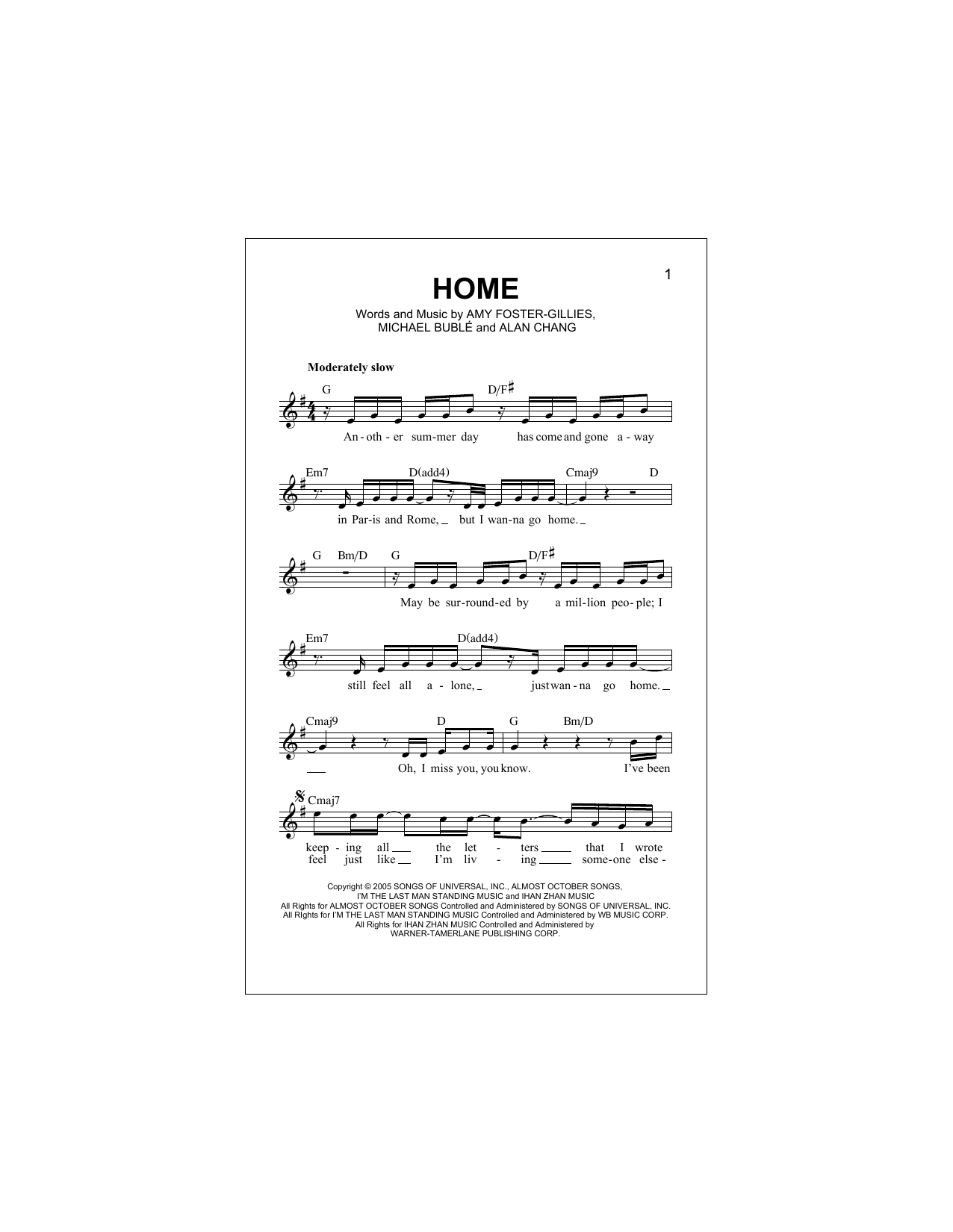 Blake Shelton Home sheet music notes and chords arranged for Lead Sheet / Fake Book