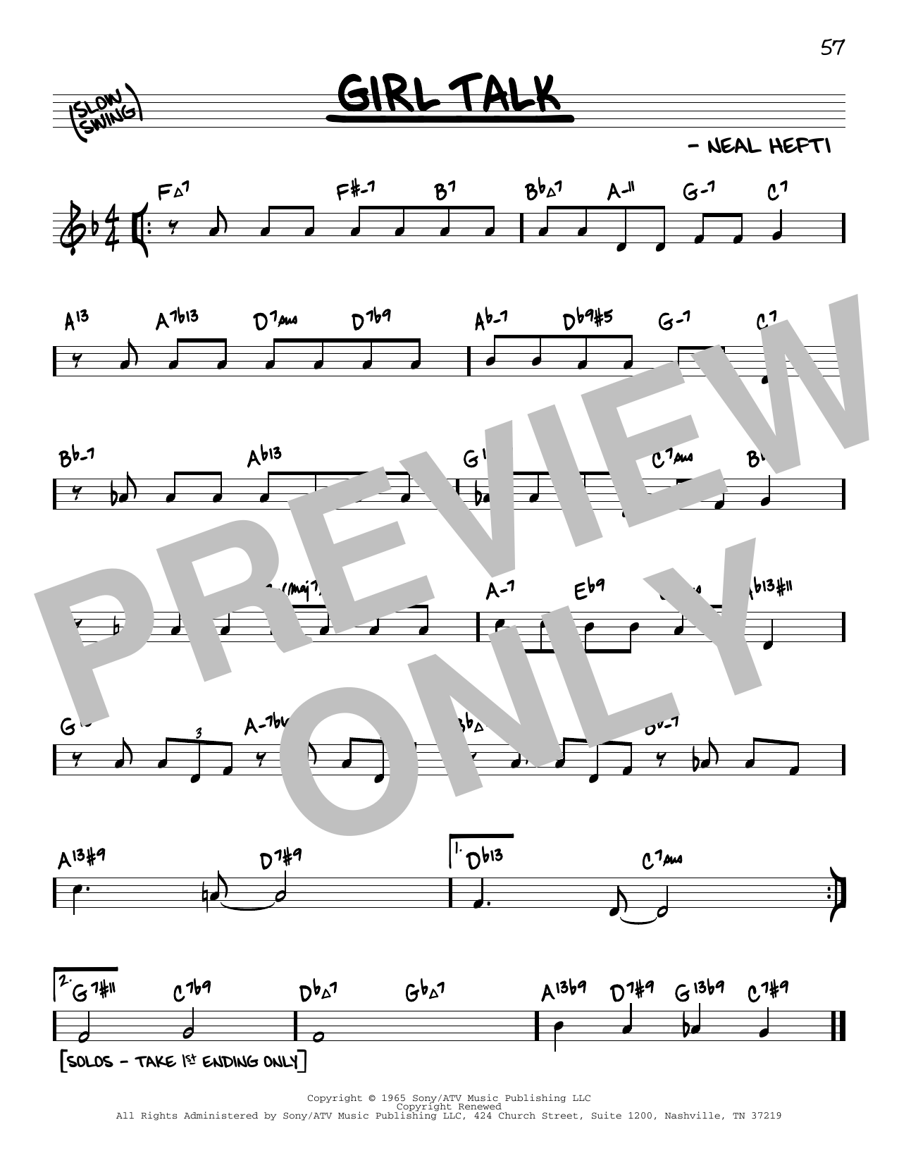 Bobby Troup Girl Talk (arr. David Hazeltine) sheet music notes and chords arranged for Real Book – Enhanced Chords