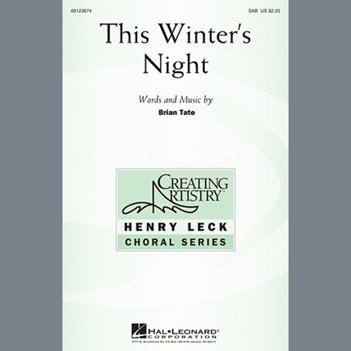 Easily Download Brian Tate Printable PDF piano music notes, guitar tabs for  SAB Choir. Transpose or transcribe this score in no time - Learn how to play song progression.