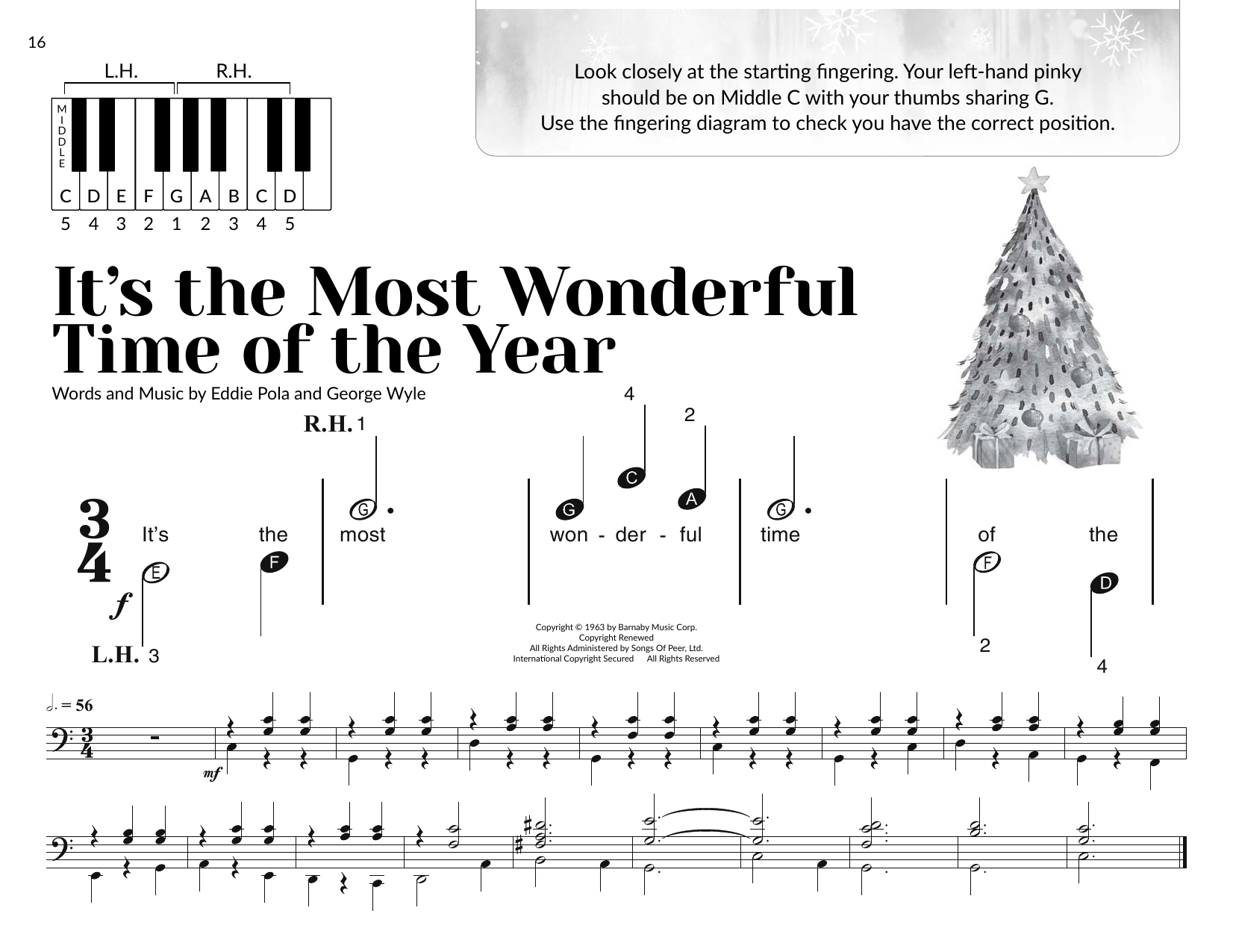 Brittany McCorriston It's The Most Wonderful Time Of The Year sheet music notes and chords arranged for Very Beginner Piano