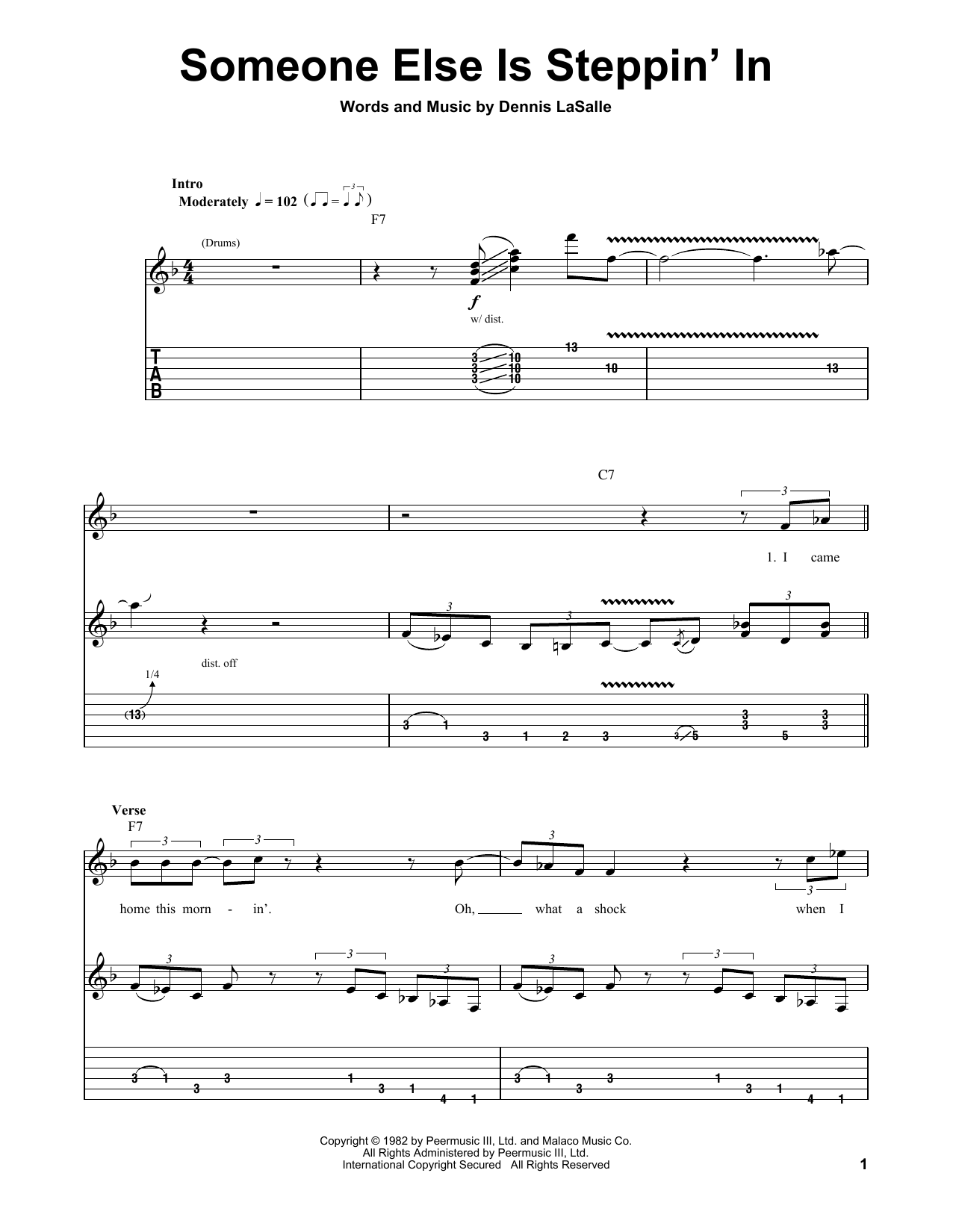 Buddy Guy Someone Else Is Steppin' In sheet music notes and chords arranged for Guitar Lead Sheet