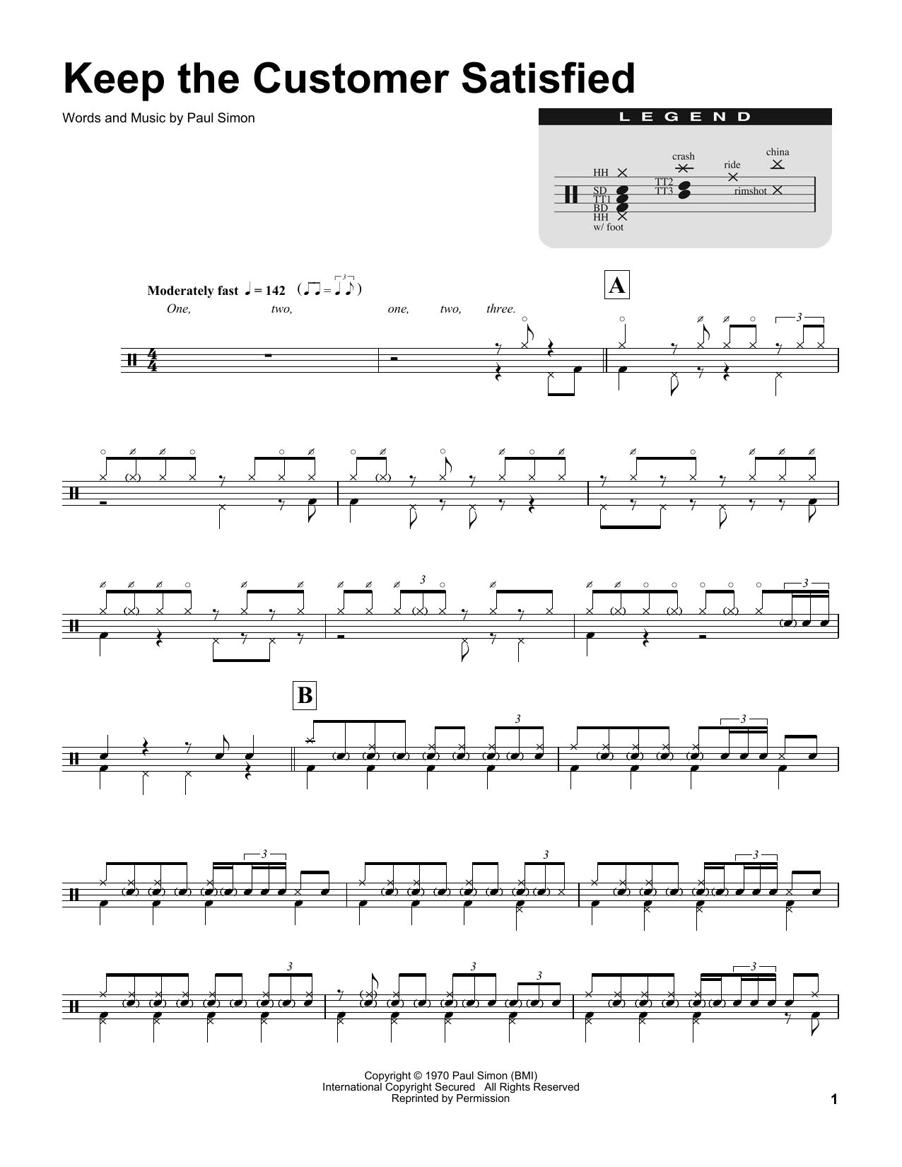 Buddy Rich Keep The Customer Satisfied sheet music notes and chords arranged for Drums Transcription