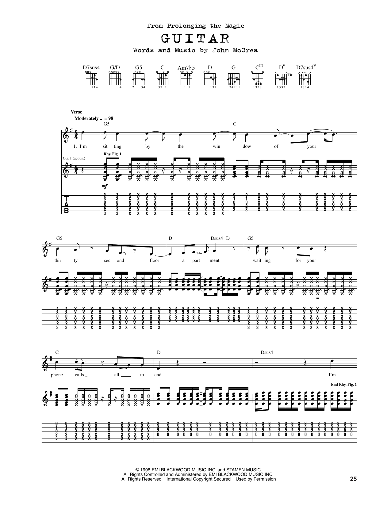 Cake Guitar sheet music notes and chords arranged for Guitar Tab