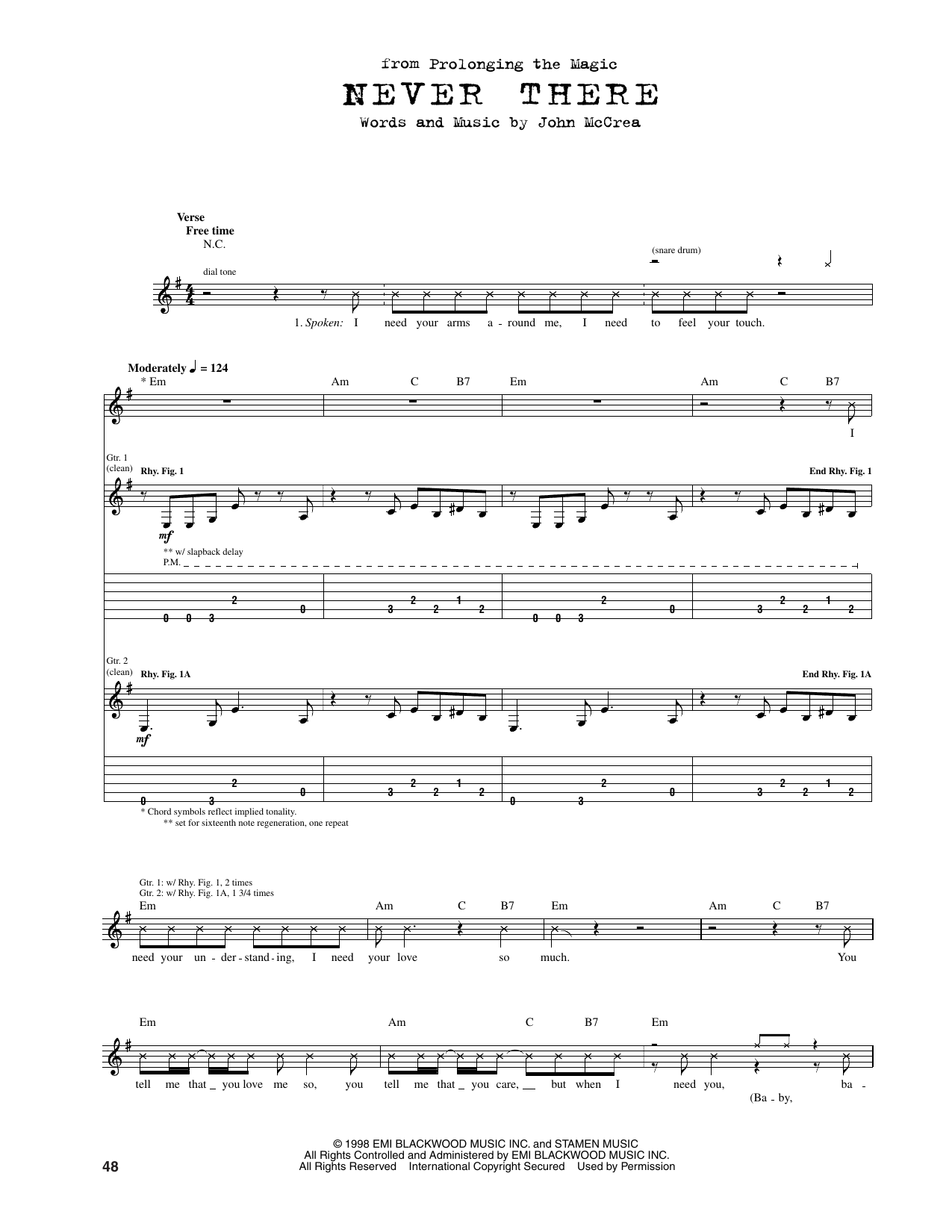 Cake Never There sheet music notes and chords arranged for Guitar Tab