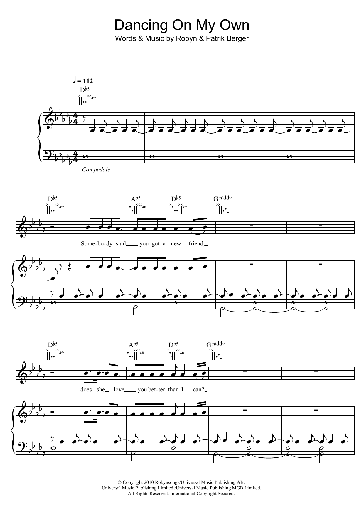 Calum Scott Dancing On My Own sheet music notes and chords arranged for Piano, Vocal & Guitar Chords