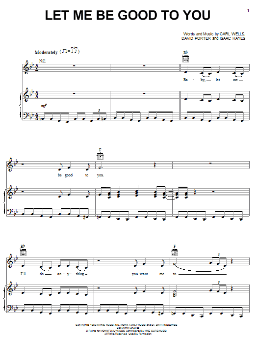 Carla Thomas Let Me Be Good To You sheet music notes and chords arranged for Piano, Vocal & Guitar Chords (Right-Hand Melody)