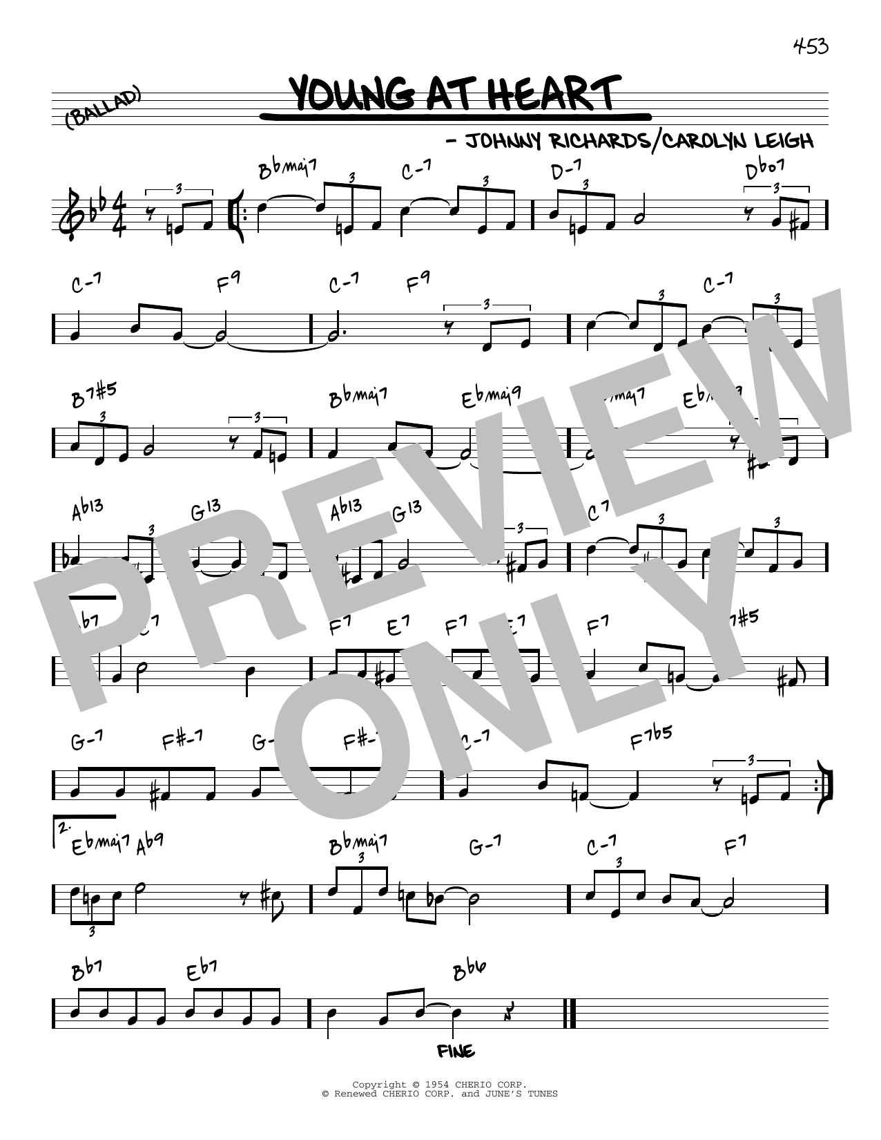 Carolyn Leigh Young At Heart [Reharmonized version] (arr. Jack Grassel) sheet music notes and chords arranged for Real Book – Melody & Chords