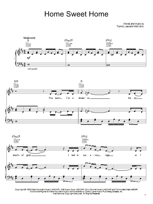 Carrie Underwood Home Sweet Home sheet music notes and chords arranged for Piano, Vocal & Guitar Chords (Right-Hand Melody)