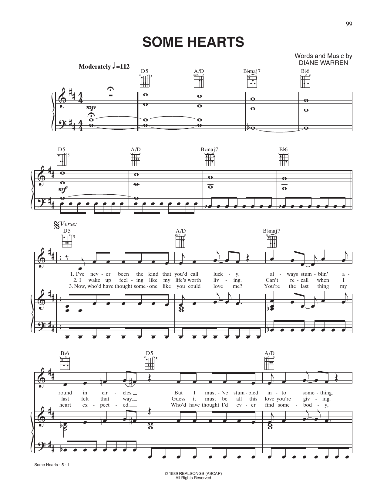 Carrie Underwood Some Hearts sheet music notes and chords arranged for Piano, Vocal & Guitar Chords (Right-Hand Melody)