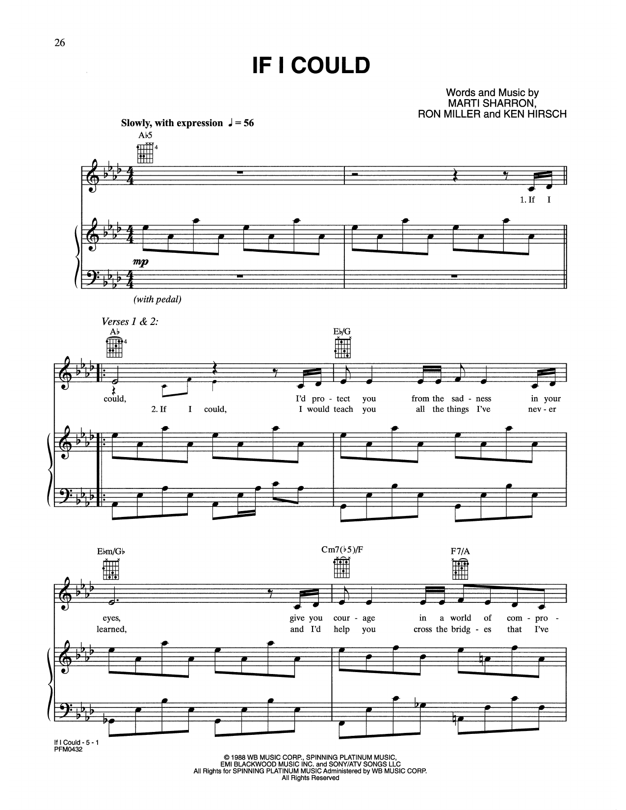 Celine Dion If I Could sheet music notes and chords arranged for Piano, Vocal & Guitar Chords (Right-Hand Melody)