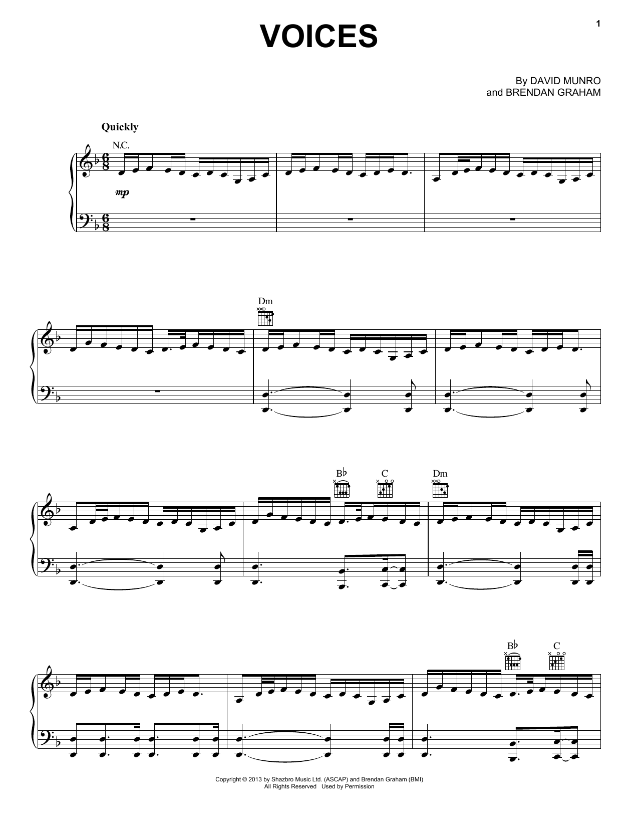 Celtic Thunder Voices sheet music notes and chords arranged for Piano, Vocal & Guitar Chords (Right-Hand Melody)