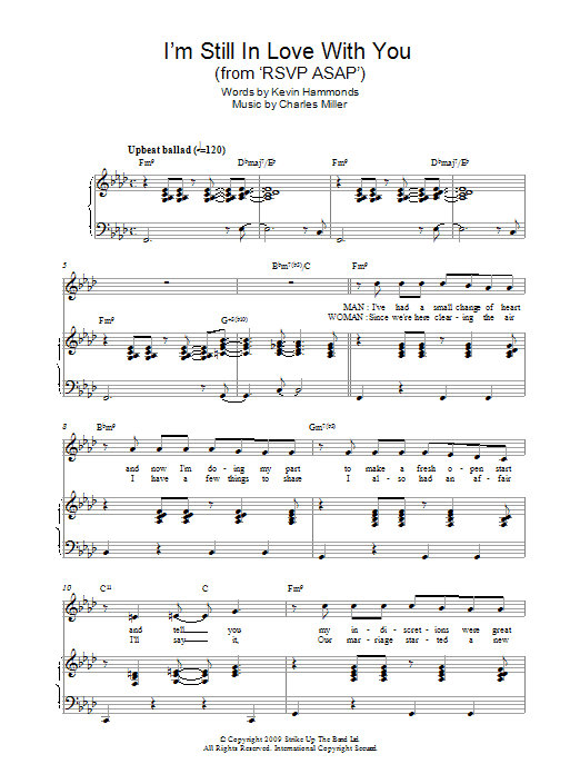 Charles Miller & Kevin Hammonds I'm Still In Love With You (from RSVP ASAP) sheet music notes and chords arranged for Easy Piano