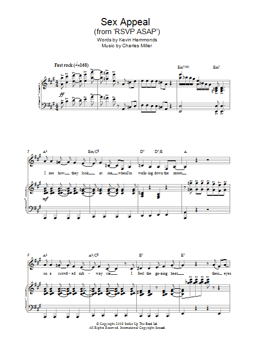 Charles Miller & Kevin Hammonds Sex Appeal (from RSVP ASAP) sheet music notes and chords arranged for Easy Piano
