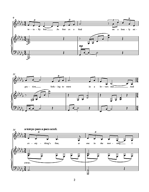 Charles Miller & Adam Bard One In The Morning (from Living On An Island) sheet music notes and chords arranged for Piano & Vocal