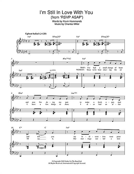 Charles Miller & Kevin Hammonds I'm Still In Love With You (from RSVP ASAP) sheet music notes and chords arranged for Piano & Vocal