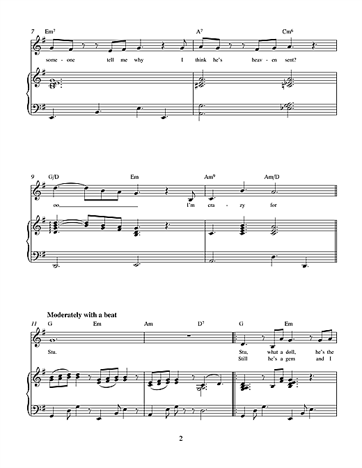 Charles Miller & Kevin Hammonds Stu (from Brenda Bly: Teen Detective) sheet music notes and chords arranged for Piano & Vocal