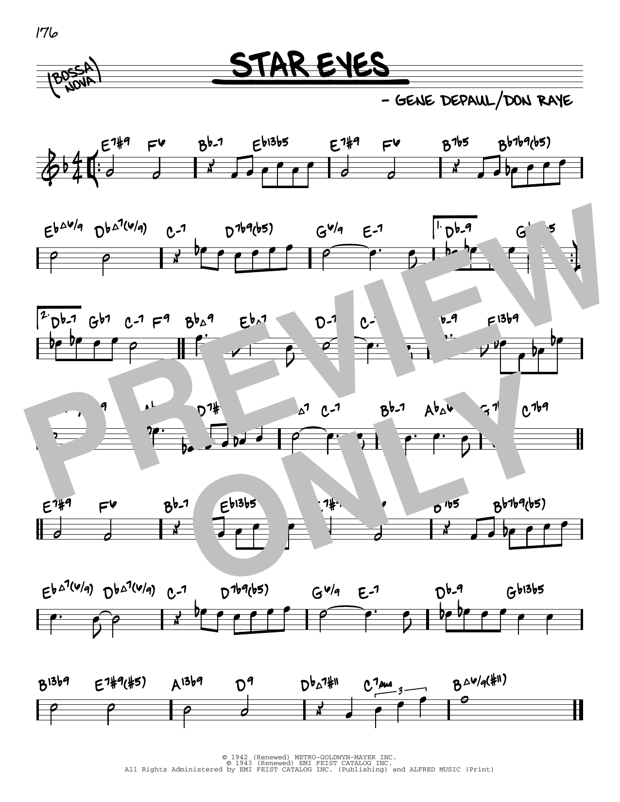 Charlie Parker Star Eyes (arr. David Hazeltine) sheet music notes and chords arranged for Real Book – Enhanced Chords