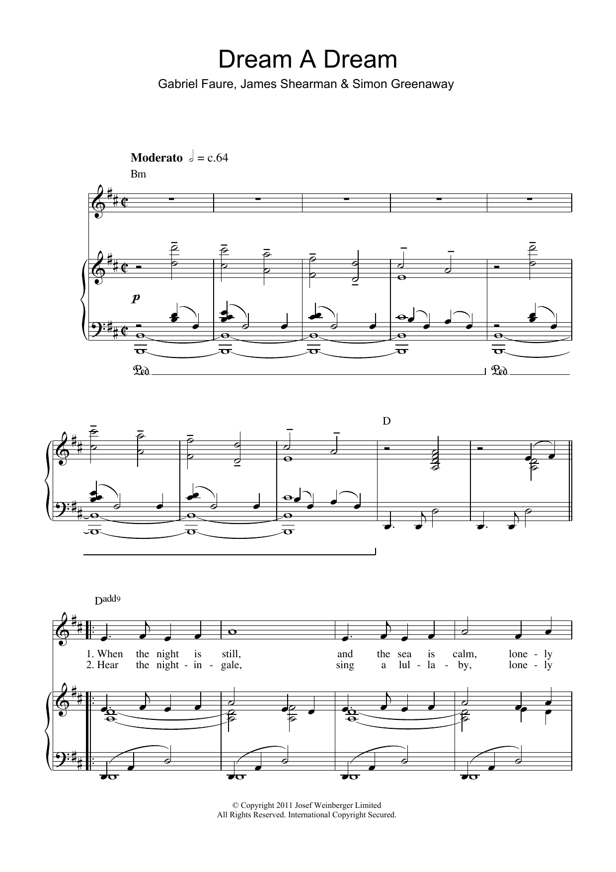 Charlotte Church Dream A Dream sheet music notes and chords arranged for Piano, Vocal & Guitar Chords