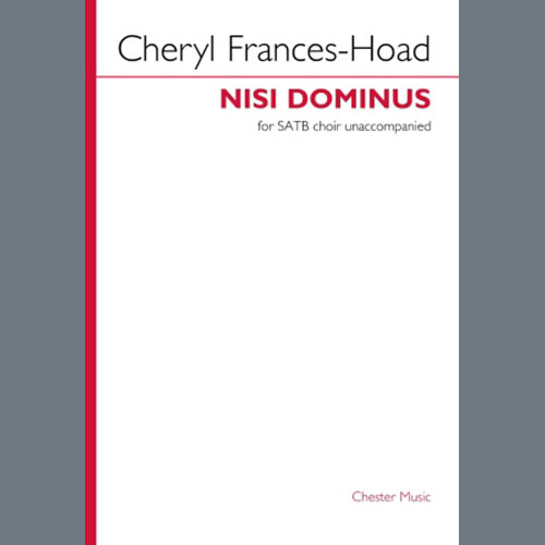 Easily Download Cheryl Frances-Hoad Printable PDF piano music notes, guitar tabs for  SATB Choir. Transpose or transcribe this score in no time - Learn how to play song progression.