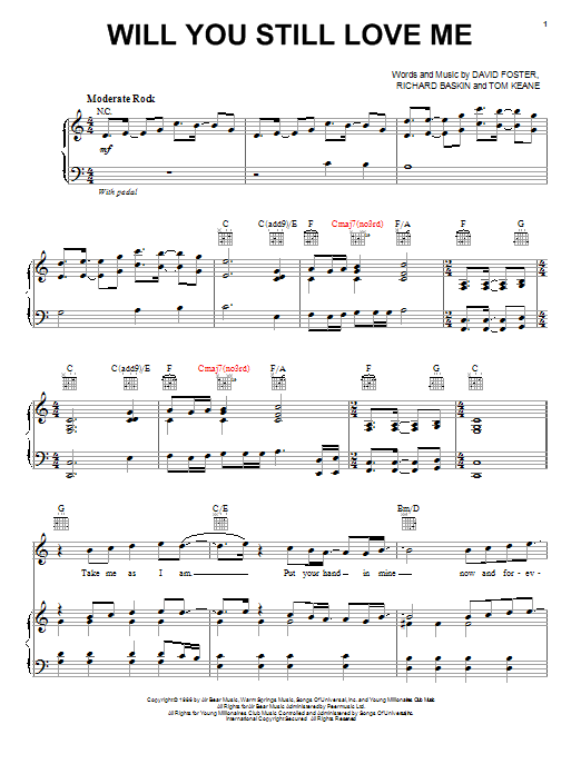 Chicago Will You Still Love Me sheet music notes and chords arranged for Ukulele