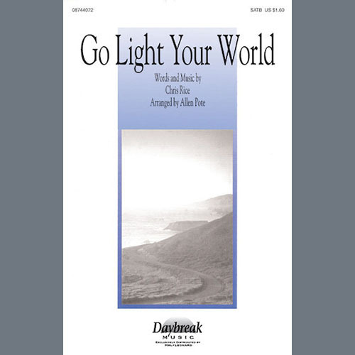 Easily Download Chris Rice Printable PDF piano music notes, guitar tabs for  SATB Choir. Transpose or transcribe this score in no time - Learn how to play song progression.