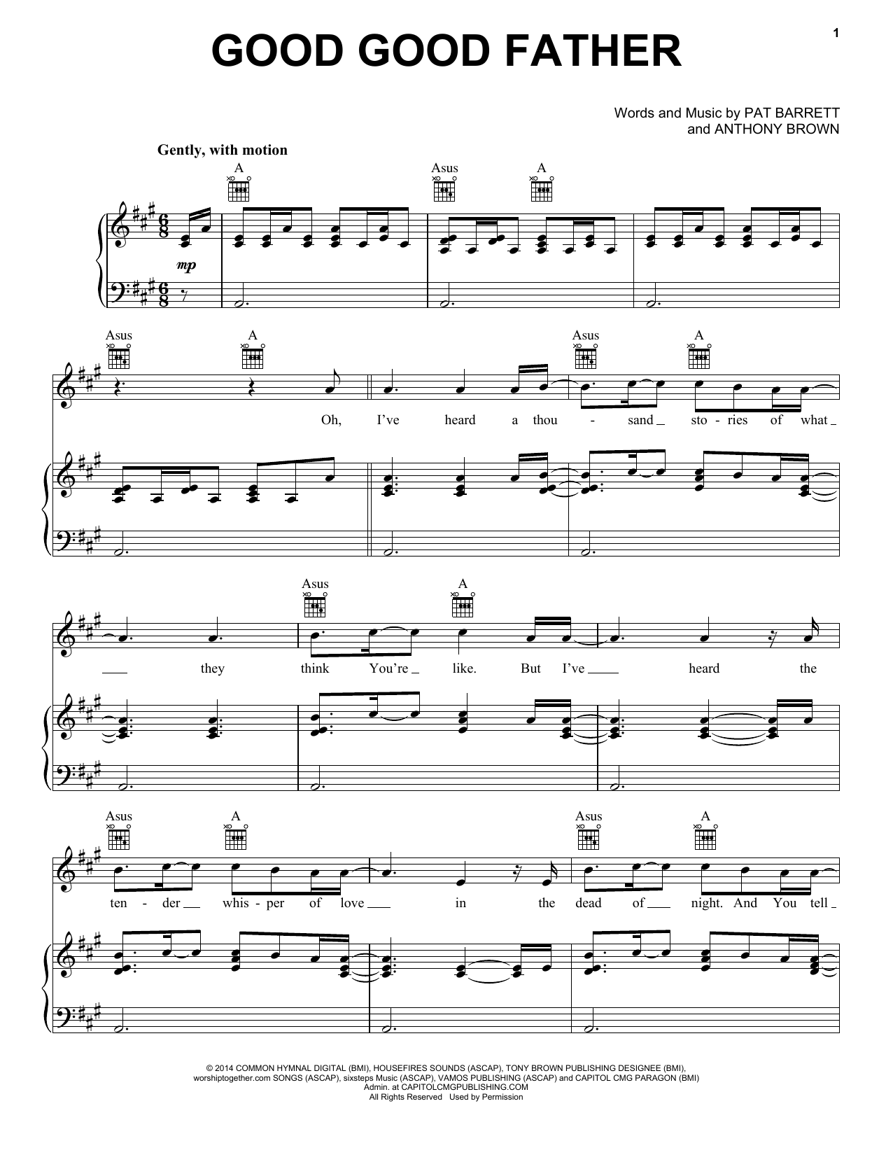 Chris Tomlin Good Good Father sheet music notes and chords arranged for Violin Solo