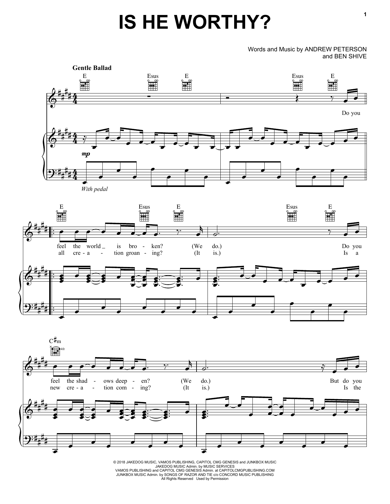 Chris Tomlin Is He Worthy? sheet music notes and chords arranged for Flute Solo