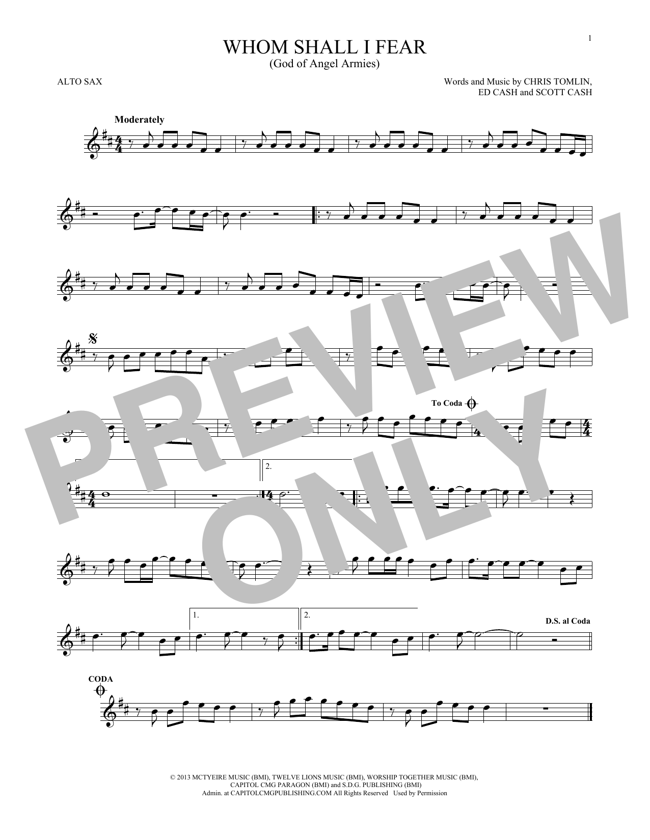 Chris Tomlin Whom Shall I Fear (God Of Angel Armies) sheet music notes and chords arranged for Lead Sheet / Fake Book