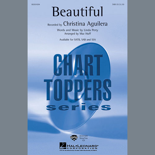 Easily Download Christina Aguilera Printable PDF piano music notes, guitar tabs for  SSA Choir. Transpose or transcribe this score in no time - Learn how to play song progression.