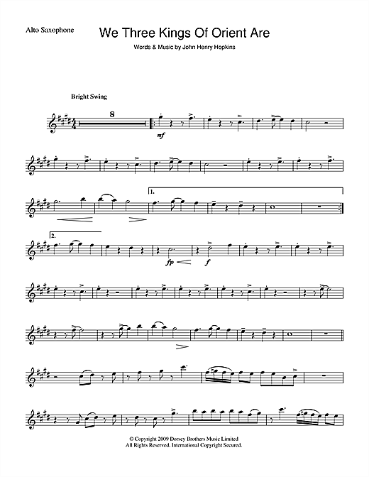 Christmas Carol We Three Kings Of Orient Are sheet music notes and chords arranged for Recorder