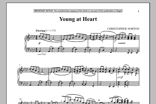 Christopher Norton Young At Heart sheet music notes and chords arranged for Piano Solo