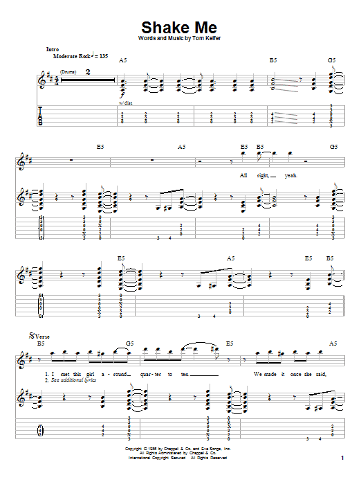 Cinderella Shake Me sheet music notes and chords arranged for Drums Transcription