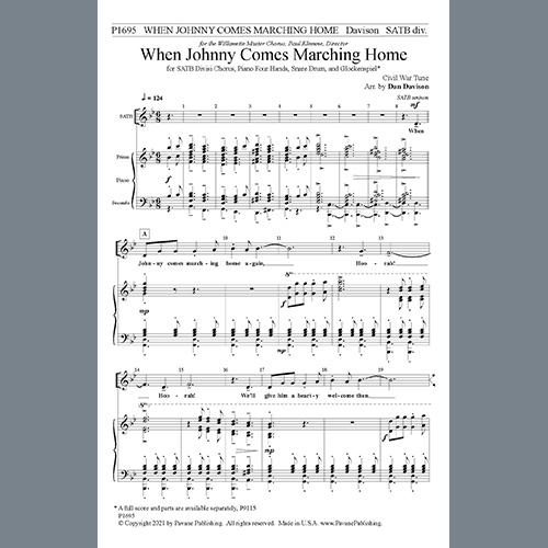 Easily Download Civil War Tune Printable PDF piano music notes, guitar tabs for  SATB Choir. Transpose or transcribe this score in no time - Learn how to play song progression.