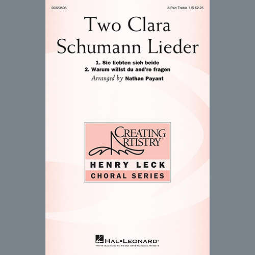 Easily Download Clara Schumann Printable PDF piano music notes, guitar tabs for  SSA Choir. Transpose or transcribe this score in no time - Learn how to play song progression.
