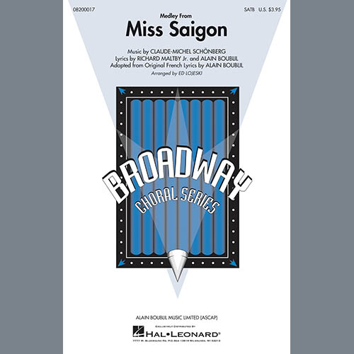 Easily Download Claude-Michel Schonberg Printable PDF piano music notes, guitar tabs for  SATB Choir. Transpose or transcribe this score in no time - Learn how to play song progression.
