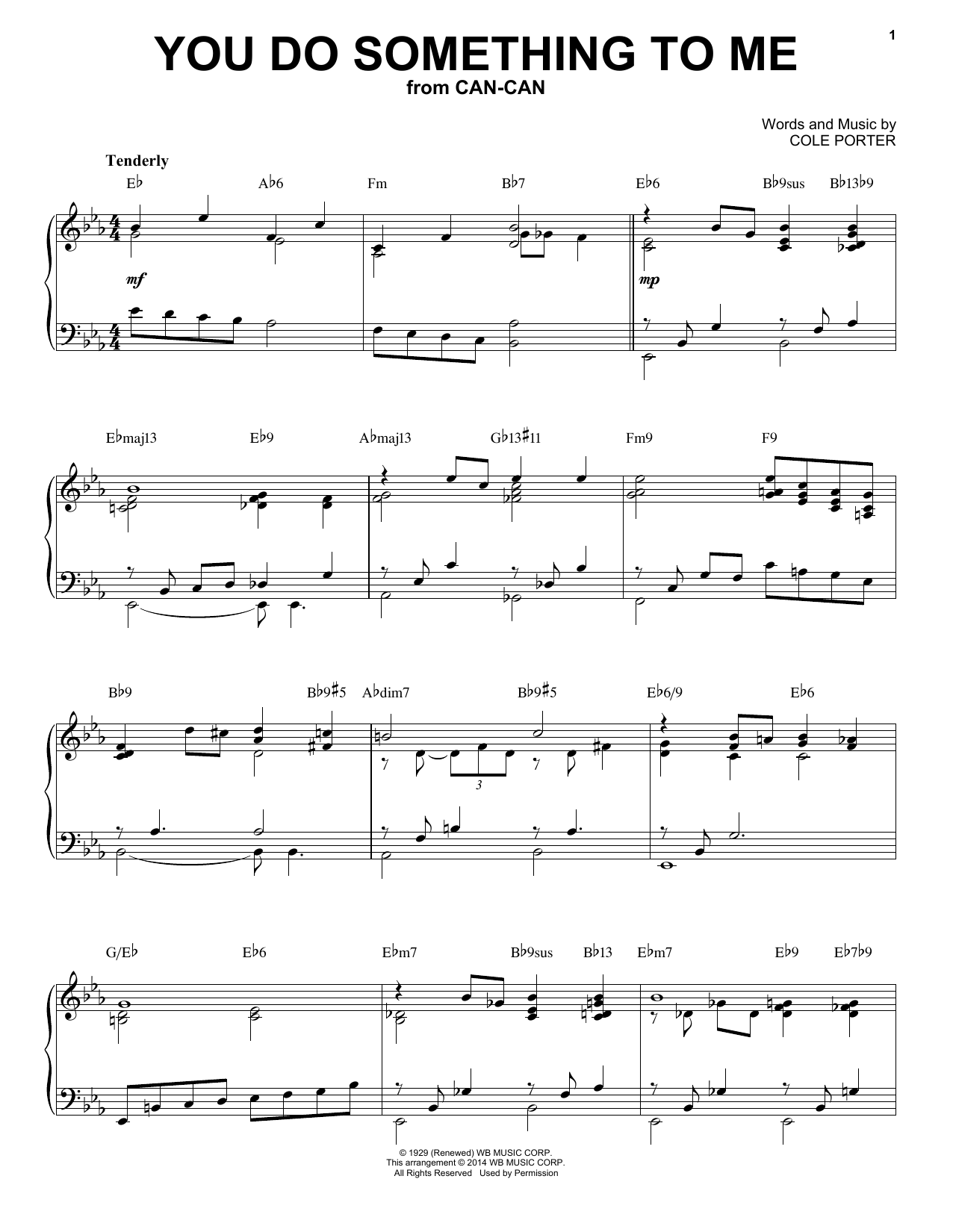 Cole Porter You Do Something To Me [Jazz version] (arr. Brent Edstrom) sheet music notes and chords arranged for Piano Solo