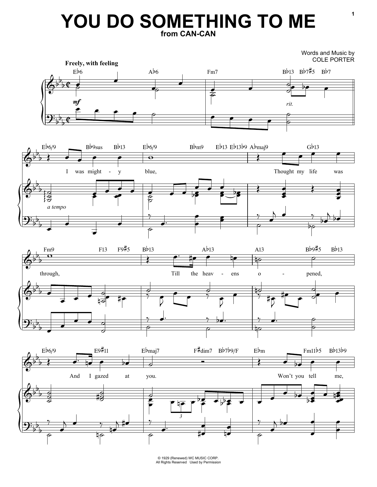 Cole Porter You Do Something To Me [Jazz version] (from Can-Can) (arr. Brent Edstrom) sheet music notes and chords arranged for Piano & Vocal