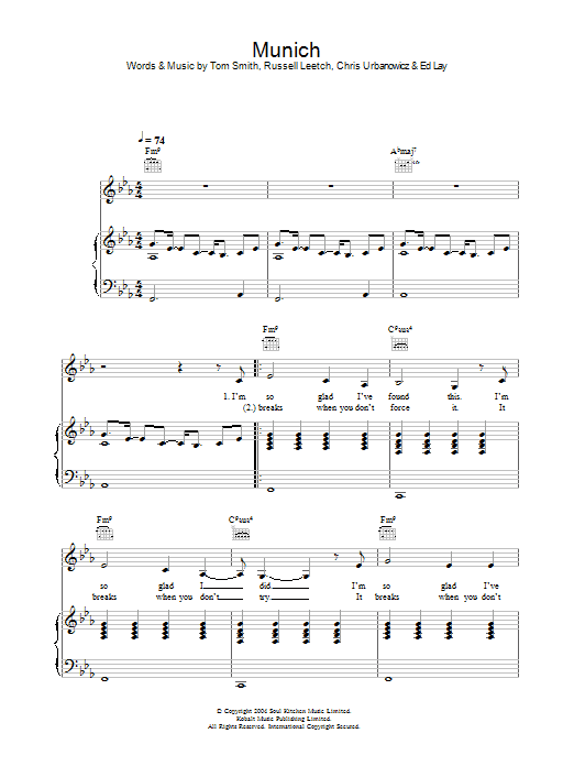 Corinne Bailey Rae Munich sheet music notes and chords arranged for Piano, Vocal & Guitar Chords