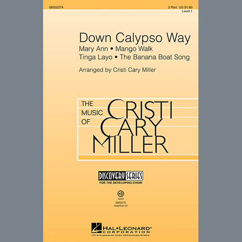 Easily Download Cristi Cary Miller Printable PDF piano music notes, guitar tabs for  2-Part Choir. Transpose or transcribe this score in no time - Learn how to play song progression.