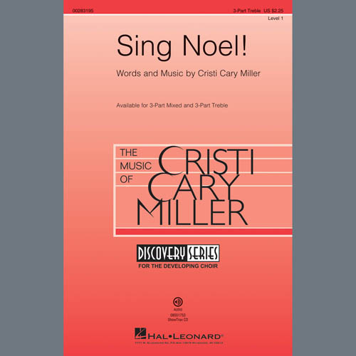 Easily Download Cristi Cary Miller Printable PDF piano music notes, guitar tabs for  3-Part Mixed Choir. Transpose or transcribe this score in no time - Learn how to play song progression.