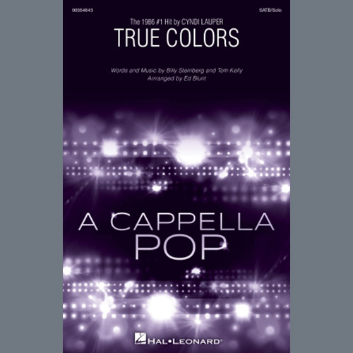 Easily Download Cyndi Lauper Printable PDF piano music notes, guitar tabs for  SATB Choir. Transpose or transcribe this score in no time - Learn how to play song progression.