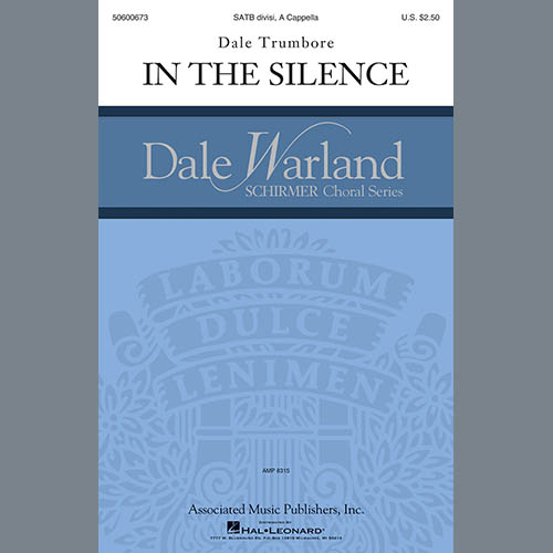 Easily Download Dale Trumbore Printable PDF piano music notes, guitar tabs for  SATB Choir. Transpose or transcribe this score in no time - Learn how to play song progression.