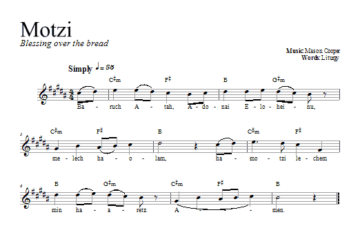 Dan Nichols Motzi sheet music notes and chords arranged for Lead Sheet / Fake Book