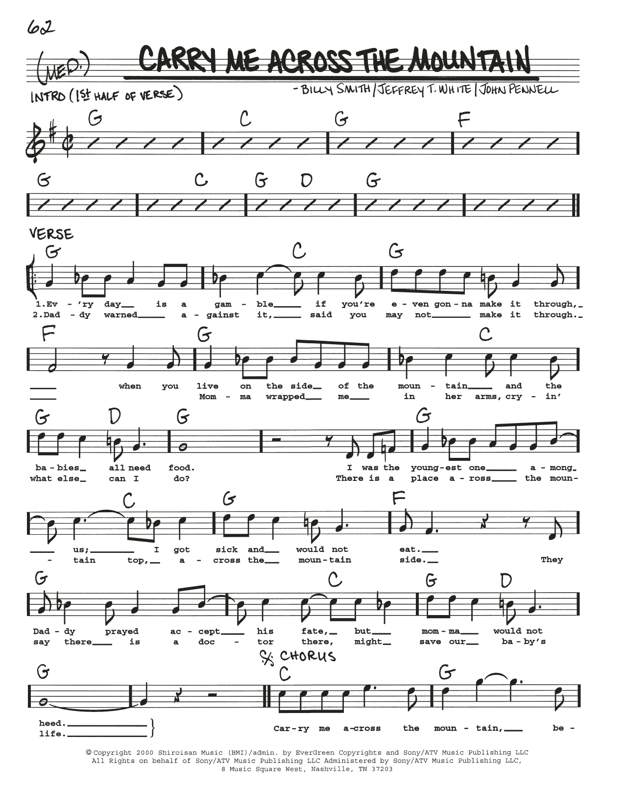Dan Tyminski Carry Me Across The Mountain sheet music notes and chords arranged for Real Book – Melody, Lyrics & Chords
