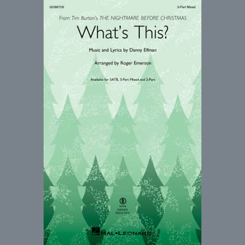 Easily Download Danny Elfman Printable PDF piano music notes, guitar tabs for  3-Part Mixed Choir. Transpose or transcribe this score in no time - Learn how to play song progression.