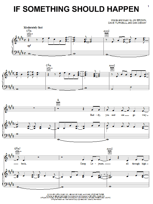 Darryl Worley If Something Should Happen sheet music notes and chords arranged for Piano, Vocal & Guitar Chords (Right-Hand Melody)