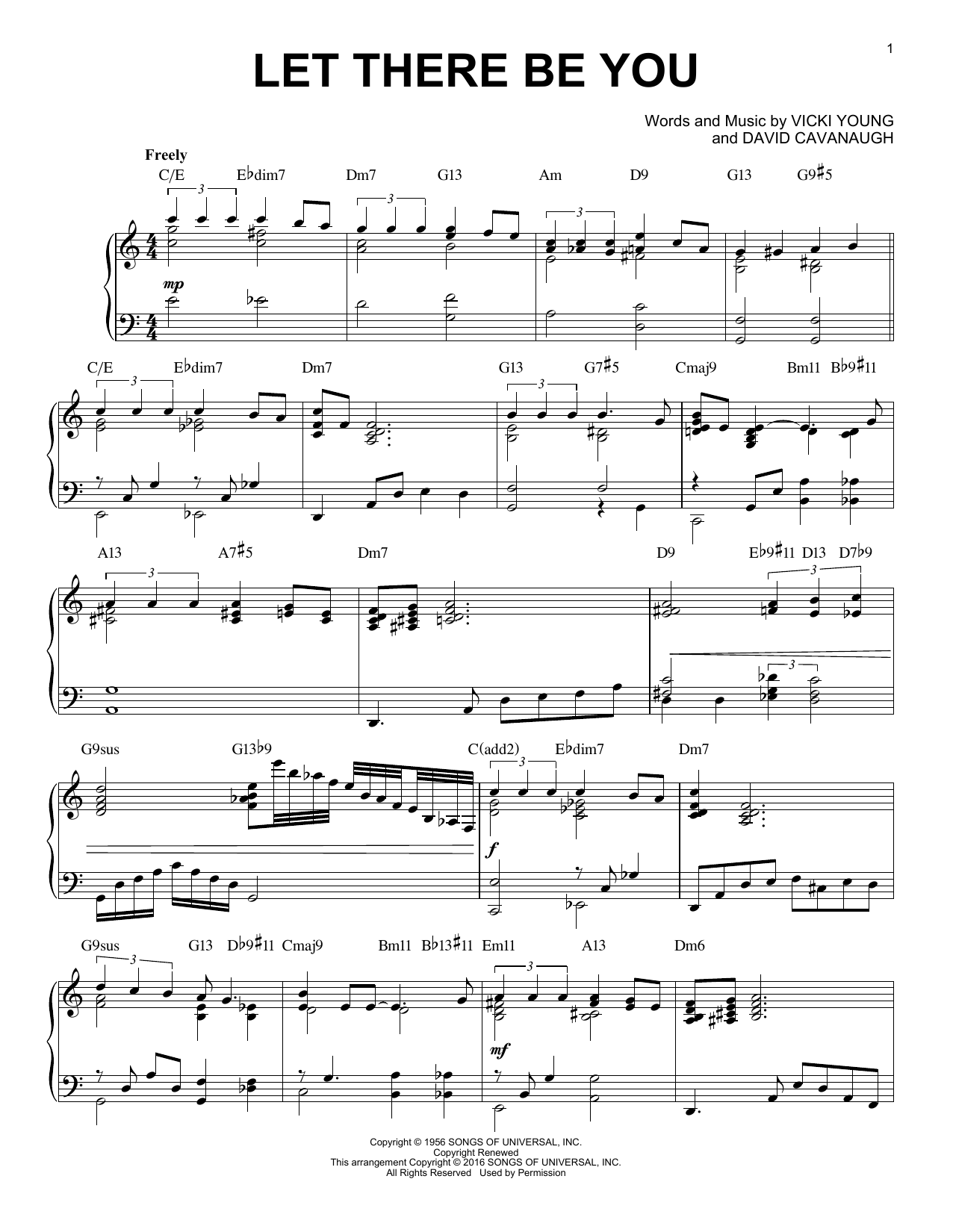 Dave Cavanaugh Let There Be You [Jazz version] (arr. Brent Edstrom) sheet music notes and chords arranged for Piano Solo